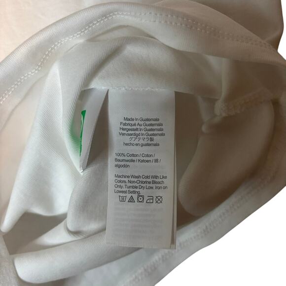 J.Crew Factory White Cotton Elbow Sleeve Slim Scoopneck Tee XS NWT - Picture 5 of 5